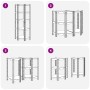 Estantería esquina 5 niveles madera contrachapada y acero plata by , Industrial shelving - Ref: Foro24-4016944, Price: 48,61 ...