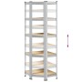Estantería esquina 5 niveles madera contrachapada y acero plata by , Industrial shelving - Ref: Foro24-4016944, Price: 48,61 ...