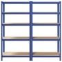 Estanterías de 5 baldas 2 uds madera contrachapada y acero azul von , Industrieregale - Ref: Foro24-4016950, Preis: 85,39 €, ...
