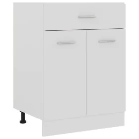 Weißer Küchenunterschrank mit Schubladen aus Holzwerkstoff von vidaXL, Küchenschränke - Ref: Foro24-801228, Preis: 80,32 €, R...