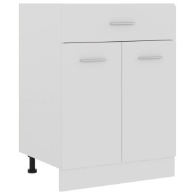 Weißer Küchenunterschrank mit Schubladen aus Holzwerkstoff von vidaXL, Küchenschränke - Ref: Foro24-801228, Preis: 82,00 €, R...