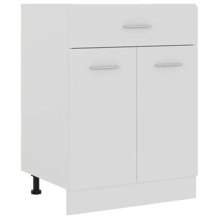 Weißer Küchenunterschrank mit Schubladen aus Holzwerkstoff von vidaXL, Küchenschränke - Ref: Foro24-801228, Preis: 80,32 €, R...
