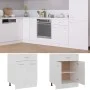 Weißer Küchenunterschrank mit Schubladen aus Holzwerkstoff von vidaXL, Küchenschränke - Ref: Foro24-801228, Preis: 80,32 €, R...