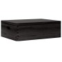 Caja de madera tapa y asas madera maciza pino negra 40x30x13 cm von , Aufbewahrungskörbe - Ref: Foro24-4017397, Preis: 30,65 ...