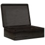 Caja de madera con tapa madera maciza de pino negra 40x30x13 cm von , Aufbewahrungskörbe - Ref: Foro24-4017395, Preis: 37,12 ...