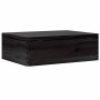 Caja de madera con tapa madera maciza de pino negra 40x30x13 cm von , Aufbewahrungskörbe - Ref: Foro24-4017395, Preis: 37,12 ...