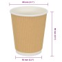 Tazas de café de papel 500 uds 8oz 200ml blanco by , Disposable cups - Ref: Foro24-4102799, Price: 62,65 €, Discount: %