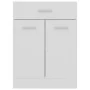 Weißer Küchenunterschrank mit Schubladen aus Holzwerkstoff von vidaXL, Küchenschränke - Ref: Foro24-801228, Preis: 80,32 €, R...