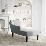 Chaise longue con reposabrazos derecho tela gris claro by , Daybeds - Ref: Foro24-4009800, Price: 164,89 €, Discount: %