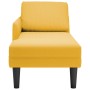 Chaise longue con cojín de tela de pana amarillo claro by , Daybeds - Ref: Foro24-4009821, Price: 151,24 €, Discount: %