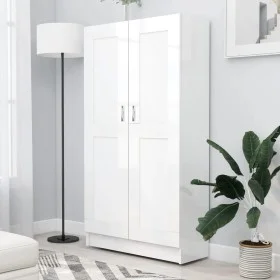 Glossy white plywood shelf 82.5x30.5x150 cm by vidaXL, Bookcases and shelves - Ref: Foro24-802729, Price: 151,03 €, Discount: %