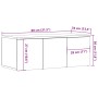 Mueble para TV madera contrachapada roble artisan 80x34x30 cm von , TV-Möbel - Ref: Foro24-856013, Preis: 57,40 €, Rabatt: %