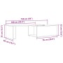 Mesa de centro madera de ingeniería roble artisan 150x50x35 cm von , Couchtisch - Ref: Foro24-855981, Preis: 82,10 €, Rabatt: %