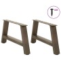 Patas de mesa de centro forma A 2uds acero 70x(30-31) cm von , Tischbeine - Ref: Foro24-4012827, Preis: 67,65 €, Rabatt: %