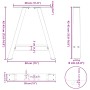 Patas de mesa de centro forma A 2uds acero 38x(42-43) cm von , Tischbeine - Ref: Foro24-4012831, Preis: 56,27 €, Rabatt: %