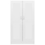 Estantería madera contrachapada blanco brillo 82,5x30,5x150 cm