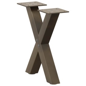 Patas de mesa centro forma X 2uds acero natural 30x(30-31) cm de , Patas para mesas - Ref: Foro24-4012871, Precio: 43,66 €, D...