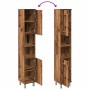 Armario de baño madera contrachapada envejecida 30x30x179 cm von , Badezimmermöbel - Ref: Foro24-856140, Preis: 95,09 €, Raba...