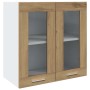 Armario de pared para cocina con puerta cristal roble artesanal von , Küchenschränke - Ref: Foro24-856168, Preis: 65,63 €, Ra...