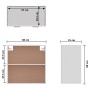 Küchenhängeschrank aus weißem Holzwerkstoff 60x31x60 cm von vidaXL, Küchenschränke - Ref: Foro24-801273, Preis: 68,04 €, Raba...