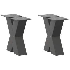 Patas de mesa centro forma X 2uds acero antracita 40x(30-31) cm von , Tischbeine - Ref: Foro24-4012934, Preis: 79,18 €, Rabat...
