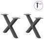 Patas de mesa centro forma X 2uds acero antracita 50x(30-31) cm de , Patas para mesas - Ref: Foro24-4012878, Precio: 55,62 €,...