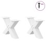 Patas de mesa de centro forma X 2uds acero blanco 60x(30-31) cm von , Tischbeine - Ref: Foro24-4012941, Preis: 87,92 €, Rabat...