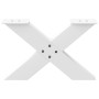 Patas de mesa de centro forma X 2uds acero blanco 60x(30-31) cm von , Tischbeine - Ref: Foro24-4012941, Preis: 87,92 €, Rabat...