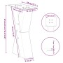 Patas de mesa de centro forma X 2uds acero negro 28x(42-43) cm de , Patas para mesas - Ref: Foro24-4012948, Precio: 62,25 €, ...