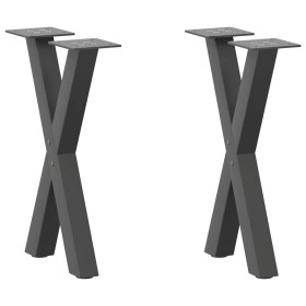Patas para mesa de centro en forma de X 2 uds antracita acero von , Tischbeine - Ref: Foro24-4012890, Preis: 57,74 €, Rabatt: %
