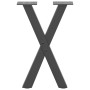 Patas para mesa de centro en forma de X 2 uds antracita acero by , Table legs - Ref: Foro24-4012890, Price: 53,62 €, Discount: %
