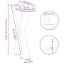 Patas para mesa de centro en forma de X 2 uds antracita acero by , Table legs - Ref: Foro24-4012890, Price: 53,62 €, Discount: %