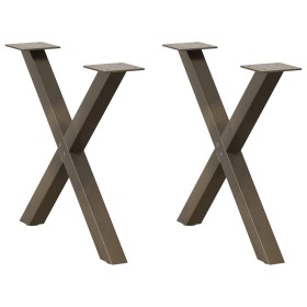Patas de mesa centro forma X 2uds acero natural 50x(42-43) cm von , Tischbeine - Ref: Foro24-4012899, Preis: 54,93 €, Rabatt: %
