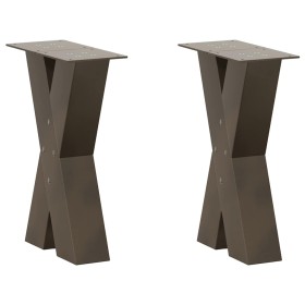 Patas de mesa centro forma X 2uds acero natural 38x(42-43) cm by , Table legs - Ref: Foro24-4012955, Price: 84,28 €, Discount: %