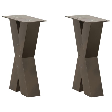 Patas de mesa centro forma X 2uds acero natural 38x(42-43) cm von , Tischbeine - Ref: Foro24-4012955, Preis: 79,32 €, Rabatt: %