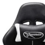 Silla de gaming de cuero sintético negro y blanco de vidaXL, Sillones para videojuegos - Ref: Foro24-20507, Precio: 182,67 €,...