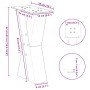 Patas de mesa centro forma X 2uds acero natural 38x(42-43) cm von , Tischbeine - Ref: Foro24-4012955, Preis: 79,32 €, Rabatt: %