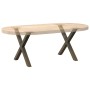 Patas de mesa centro forma X 2uds acero natural 60x(42-43) cm de , Patas para mesas - Ref: Foro24-4012903, Precio: 52,93 €, D...