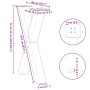 Patas para mesa comedor forma X 2uds acero blanco 50x(72-73) cm de , Patas para mesas - Ref: Foro24-4012969, Precio: 105,37 €...