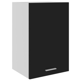 Armario colgante de cocina contrachapada negro 39,5x31x60 cm