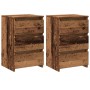 Mesitas de noche 2uds madera ingeniería envejecida 40x35x62,5cm von , Nachttische - Ref: Foro24-856523, Preis: 102,20 €, Raba...