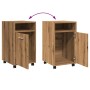 Armario ruedas contrachapada roble artisan 33x38x60 cm von , Schließfächer und Lagerschränke - Ref: Foro24-856563, Preis: 44,...