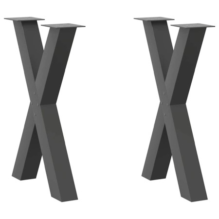 Patas para mesa de comedor en forma de X 2 uds acero antracita von , Tischbeine - Ref: Foro24-4012974, Preis: 98,46 €, Rabatt: %