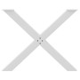 Patas para mesa de comedor en forma de X 3 uds acero blanco by , Table legs - Ref: Foro24-4012997, Price: 163,19 €, Discount: %