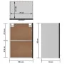 Black plywood hanging kitchen cabinet 39.5x31x60 cm by vidaXL, Kitchen cabinets - Ref: Foro24-801253, Price: 39,47 €, Discoun...