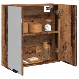 Armario de espejo de baño contrachapada envejecida 64x20x66,5cm von , Badezimmerwaschtische - Ref: Foro24-856940, Preis: 74,1...