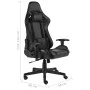 Silla gaming giratoria PVC negro de vidaXL, Sillones para videojuegos - Ref: Foro24-20478, Precio: 172,05 €, Descuento: %