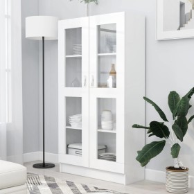 White plywood display case 82.5x30.5x150 cm by vidaXL, Bookcases and shelves - Ref: Foro24-802759, Price: 145,67 €, Discount: %