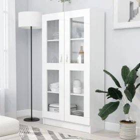 White plywood display case 82.5x30.5x150 cm by vidaXL, Bookcases and shelves - Ref: Foro24-802759, Price: 132,93 €, Discount: %