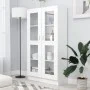 Vitrine aus weißem Sperrholz, 82,5 x 30,5 x 150 cm von vidaXL, Bücherregale und Regale - Ref: Foro24-802759, Preis: 132,92 €,...